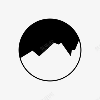 山沙漠珠穆朗玛峰图标图标
