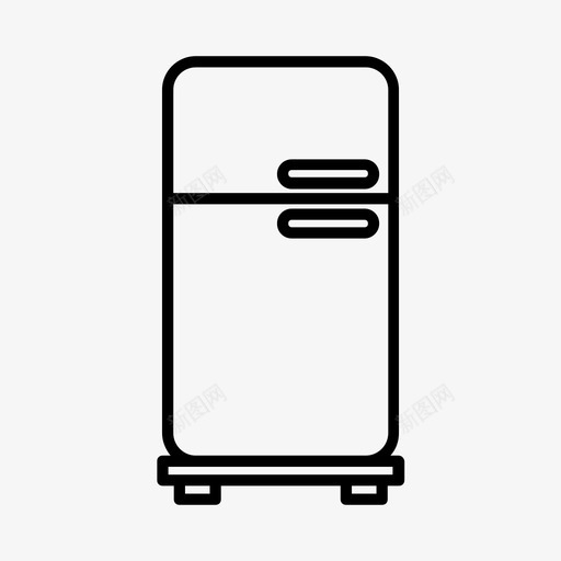冰箱电器冰柜图标svg_新图网 https://ixintu.com 冰柜 冰箱 冷冻 家用 家用电器 电器