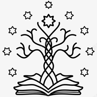 刚铎之树书幻想图标图标