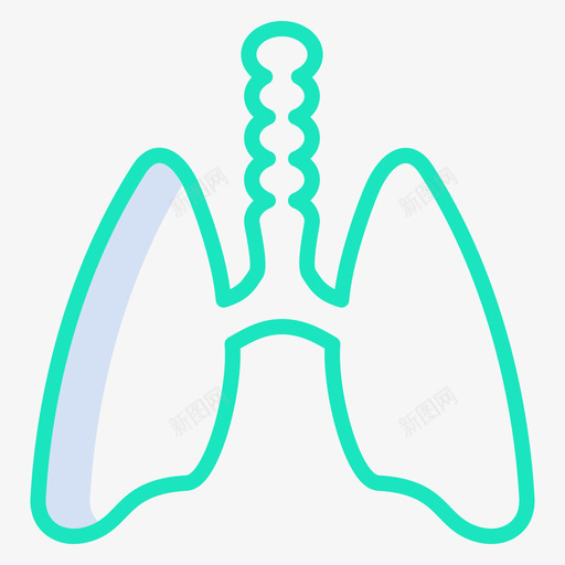 肺保健14轮廓颜色图标svg_新图网 https://ixintu.com 保健 轮廓 颜色