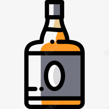 威士忌夜派对30颜色省略图标图标
