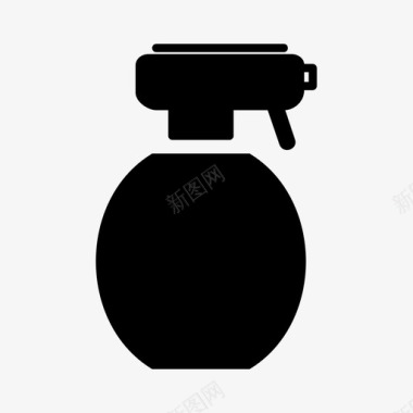清洁瓶子喷雾瓶图标图标