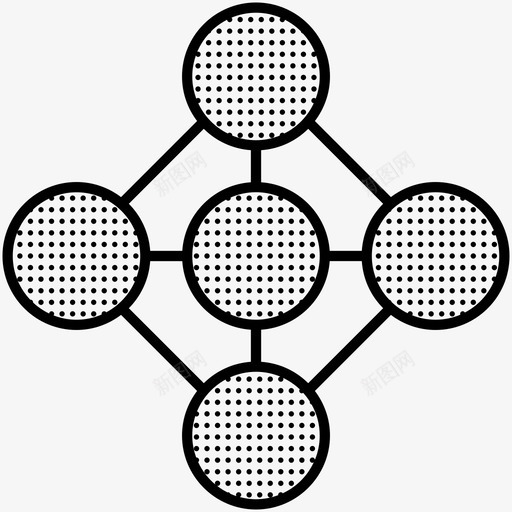 模型元素网络图标svg_新图网 https://ixintu.com 元素 模型 网络