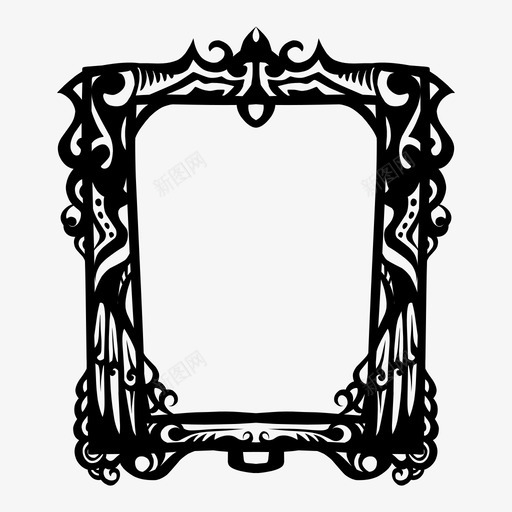 框架镜子装饰品图标svg_新图网 https://ixintu.com 框架 装饰品 镜子