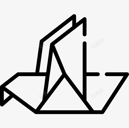 折纸自由时间22线性图标svg_新图网 https://ixintu.com 折纸 线性 自由时间22