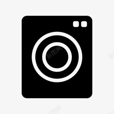 洗衣机清洁器电器图标图标