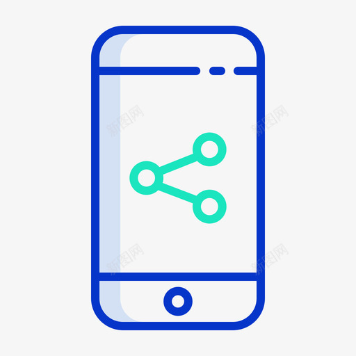共享移动应用程序19轮廓颜色图标svg_新图网 https://ixintu.com 共享 应用程序 移动 轮廓 颜色