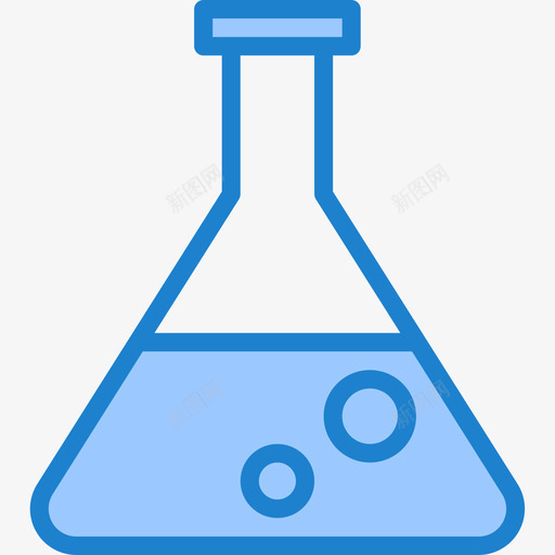 烧瓶科学73蓝色图标svg_新图网 https://ixintu.com 烧瓶 科学73 蓝色