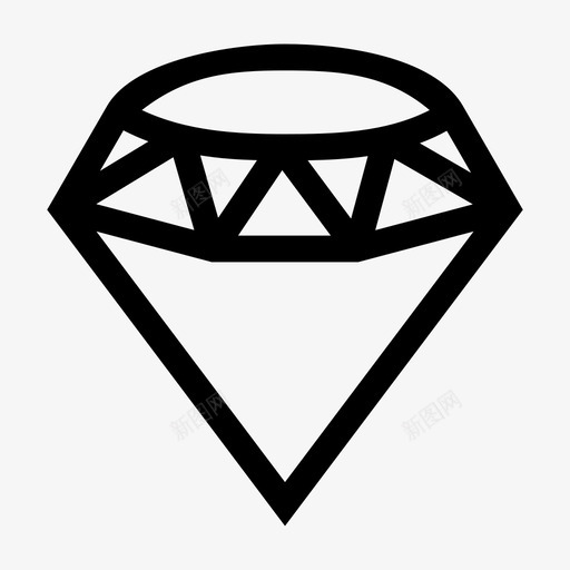 珠宝钻石宝石图标svg_新图网 https://ixintu.com 奢侈品 宝石 珠宝 钻石