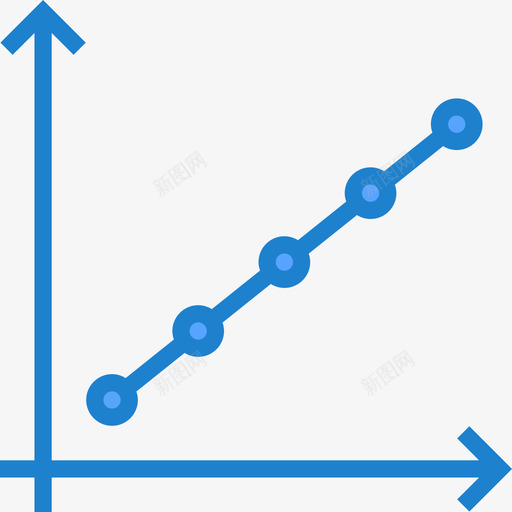 折线图图表3蓝色图标svg_新图网 https://ixintu.com 图表3 折线图 蓝色