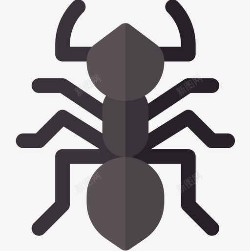 蚂蚁昆虫7扁平图标svg_新图网 https://ixintu.com 扁平 昆虫 蚂蚁