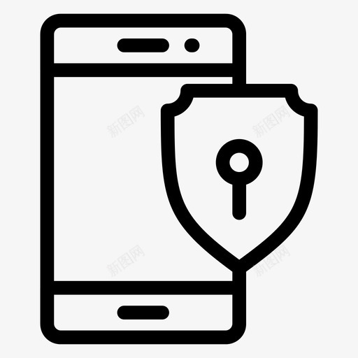 受保护的智能手机移动密码移动安全图标svg_新图网 https://ixintu.com 优化 保护 图标 安全 密码 手机 搜索引擎 智能 移动 线路 网络