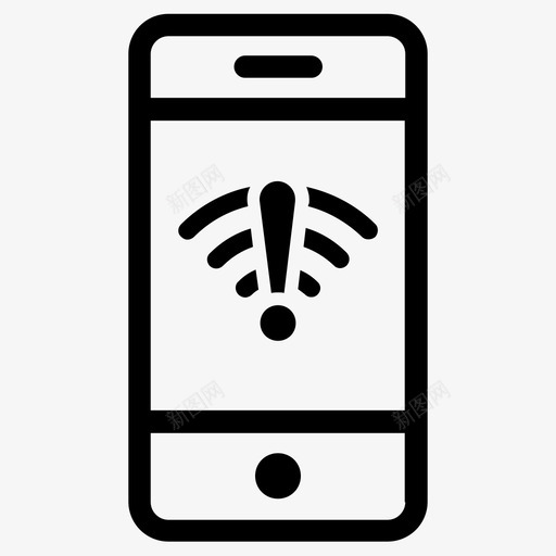 离线断开连接没有互联网图标svg_新图网 https://ixintu.com 断开连接 没有wifi 没有互联网 没有网络 离线