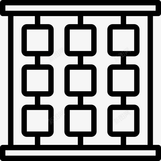 网操场6直线图标svg_新图网 https://ixintu.com 操场6 直线 网