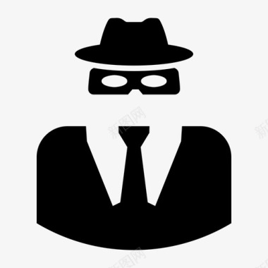 黑客匿名者犯罪图标图标