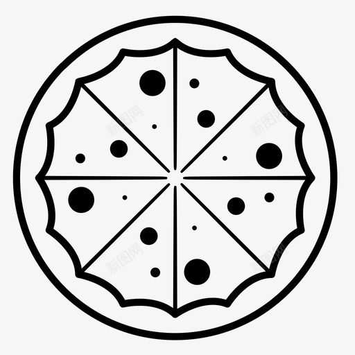 全披萨全套食物图标svg_新图网 https://ixintu.com 全套 全披萨 意大利腊肠 食物