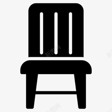 椅子家具内部图标图标