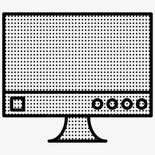 电脑屏幕电脑电脑点图标svg_新图网 https://ixintu.com 电脑 电脑屏幕 电脑点