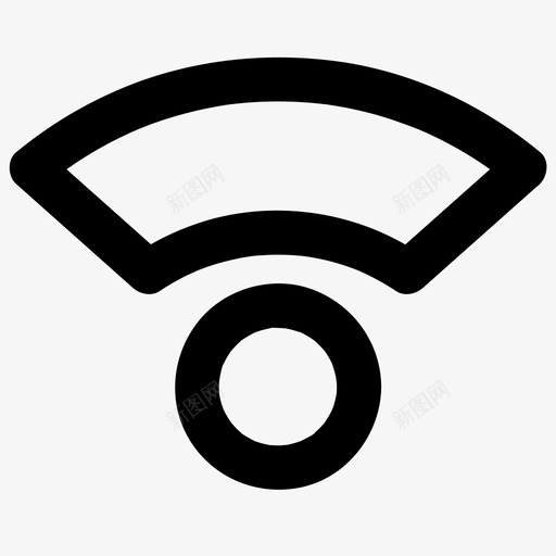 wifi校准网络图标svg_新图网 https://ixintu.com wifi 信号 无线 校准 网络