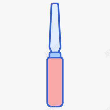 指甲锉刀宠物美容2线性颜色图标图标
