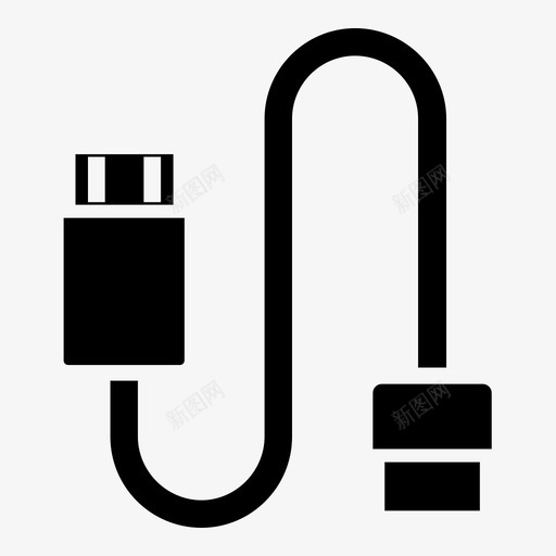 usb线充电器插头图标svg_新图网 https://ixintu.com usb 充电器 插头