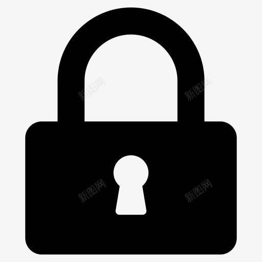 锁挂锁专用图标svg_新图网 https://ixintu.com 64像素 专用 业务 保护 字形 安全 挂锁