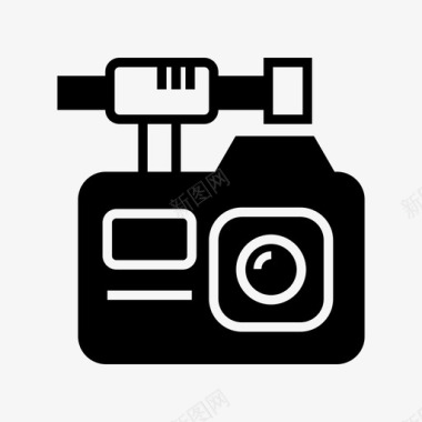 摄像机动作摄像机设备图标图标