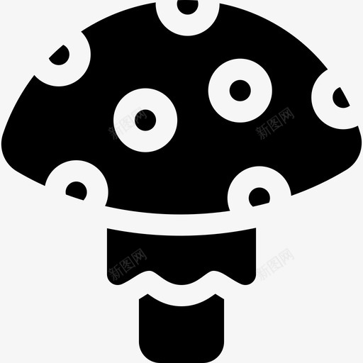 蘑菇弹簧46填充图标svg_新图网 https://ixintu.com 填充 弹簧46 蘑菇