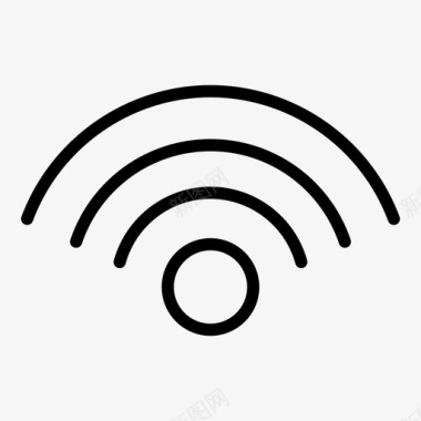 wifi路由器信号图标图标