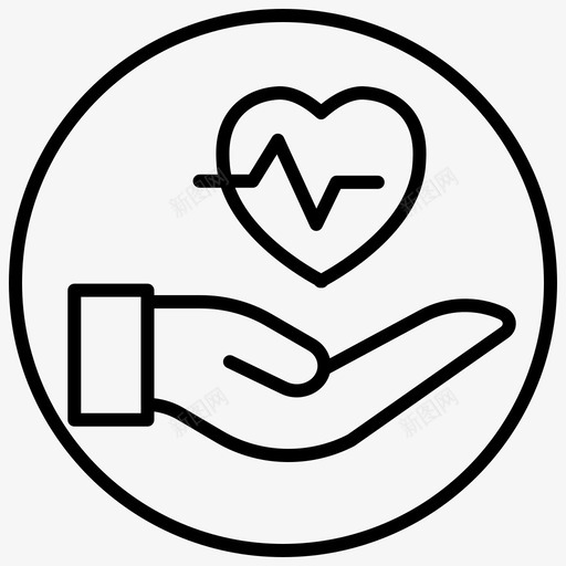 拯救心脏心脏病健康保险图标svg_新图网 https://ixintu.com 信托 健康保险 医疗保险 心脏 心脏病 手术 拯救