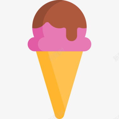 冰淇淋巴西嘉年华15号平淡图标图标