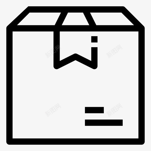 箱子商业送货图标svg_新图网 https://ixintu.com 包装 商业 物流 箱子 装运 送货