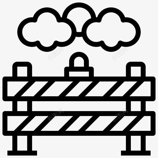 栅栏16号村直线型图标svg_新图网 https://ixintu.com 16号村 栅栏 直线 线型