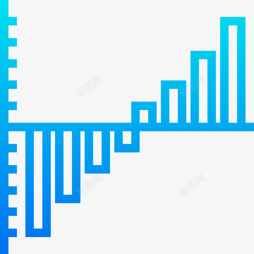 甘特图图表6渐变图标svg_新图网 https://ixintu.com 图表 渐变 特图