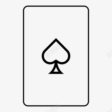 黑桃王牌纸牌赌场图标图标