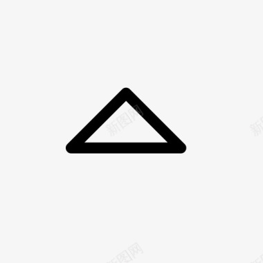 三角形展开顶部图标图标