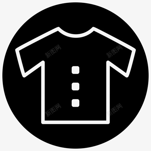 衬衫时尚男式图标svg_新图网 https://ixintu.com 时尚 棉衣 男式 衬衫 购物和电子商务1黑色填充 销售