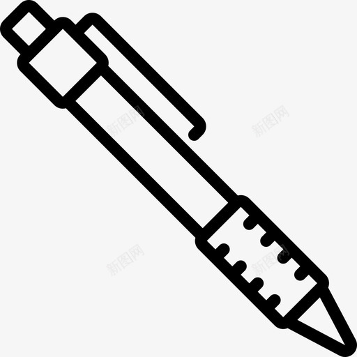 钢笔文具56直线型图标svg_新图网 https://ixintu.com 文具 直线 线型 钢笔