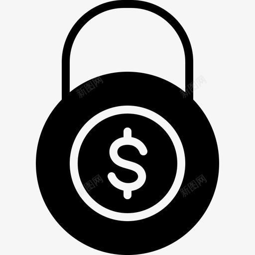 资金保护担保投资图标svg_新图网 https://ixintu.com 安全 投资 担保 资金保护 锁