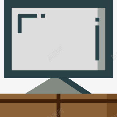 电视家具和家用电器29扁平图标图标