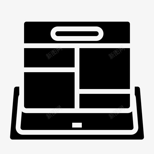 框架应用2实心图标svg_新图网 https://ixintu.com 实心 应用 框架