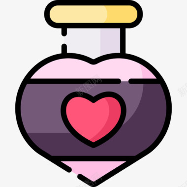 香水爱情87线性颜色图标图标