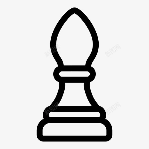 主教象棋比赛图标svg_新图网 https://ixintu.com 主教 比赛 游戏 策略 象棋