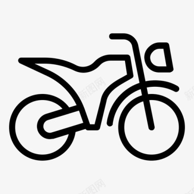 摩托车自行车运输工具图标图标