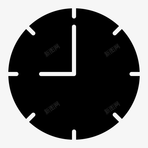 时钟小时分钟图标svg_新图网 https://ixintu.com 公司标志符号 分钟 小时 时钟 时间 秒