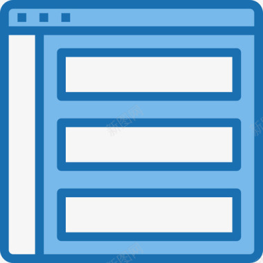 网站网站用户界面2蓝色图标图标