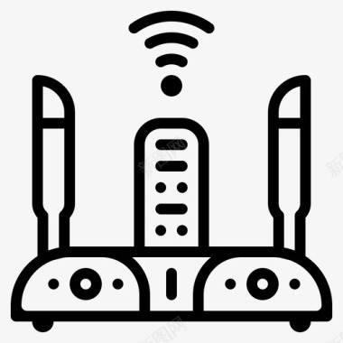 wifi路由器电子小工具图标图标