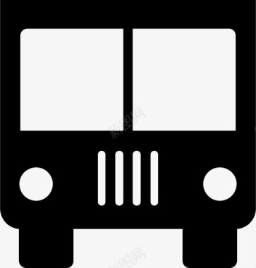 公共汽车公共汽车站交通图标图标