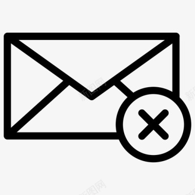电子邮件错误信封信件图标图标