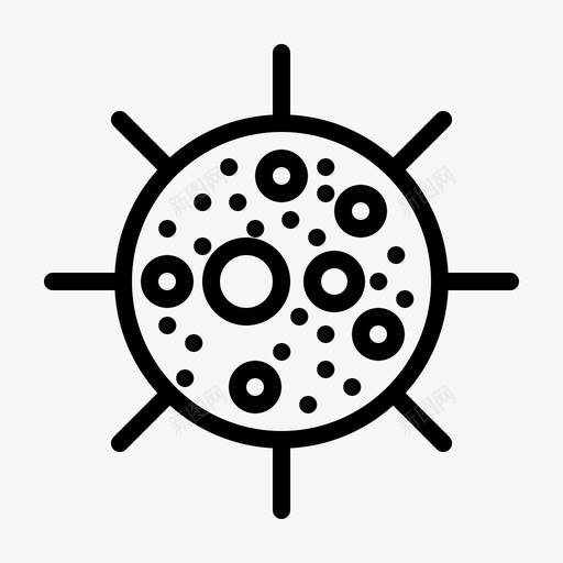 细胞生物学微生物图标svg_新图网 https://ixintu.com 实验室 微生物 生物学 研究 细胞